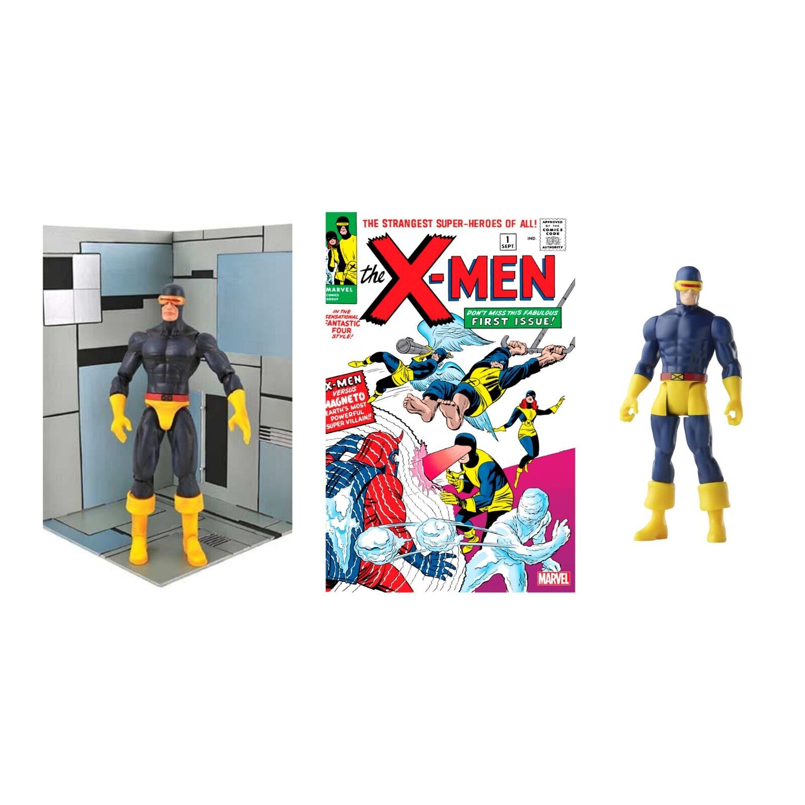 X-Men 1963 #1 Facsimile Edition 2023 W / Two Cyclops Figures (Read Description)