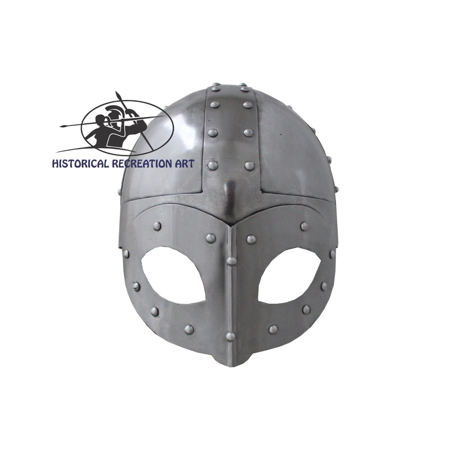 Black Plated Antique Medieval Viking Mask Helmet Premium Quality Soldier Adult