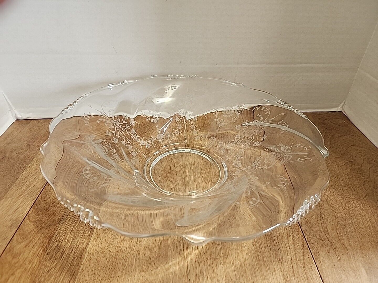 Heisey Crystal Console Centerpiece Bowl 12-1/4\