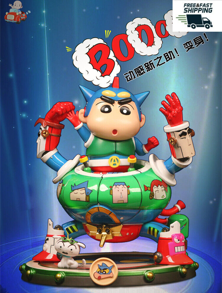 AM Studio Crayon Shin-chan Resin Model Robet Statue In Stock 20cm Collection