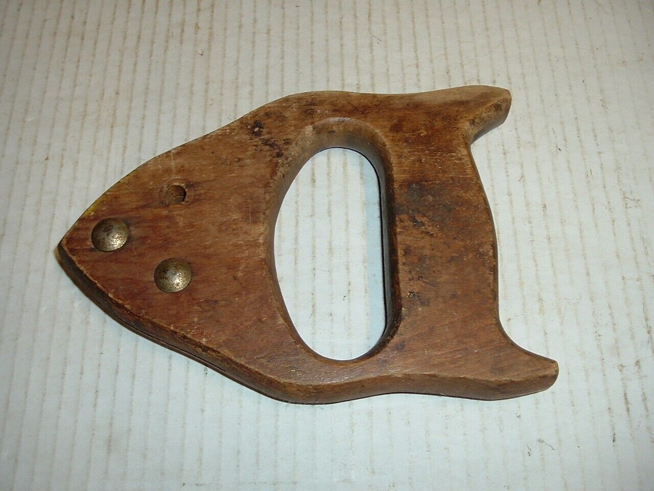 Hand Saw Handle Vintage Wooden Woodworking Tool