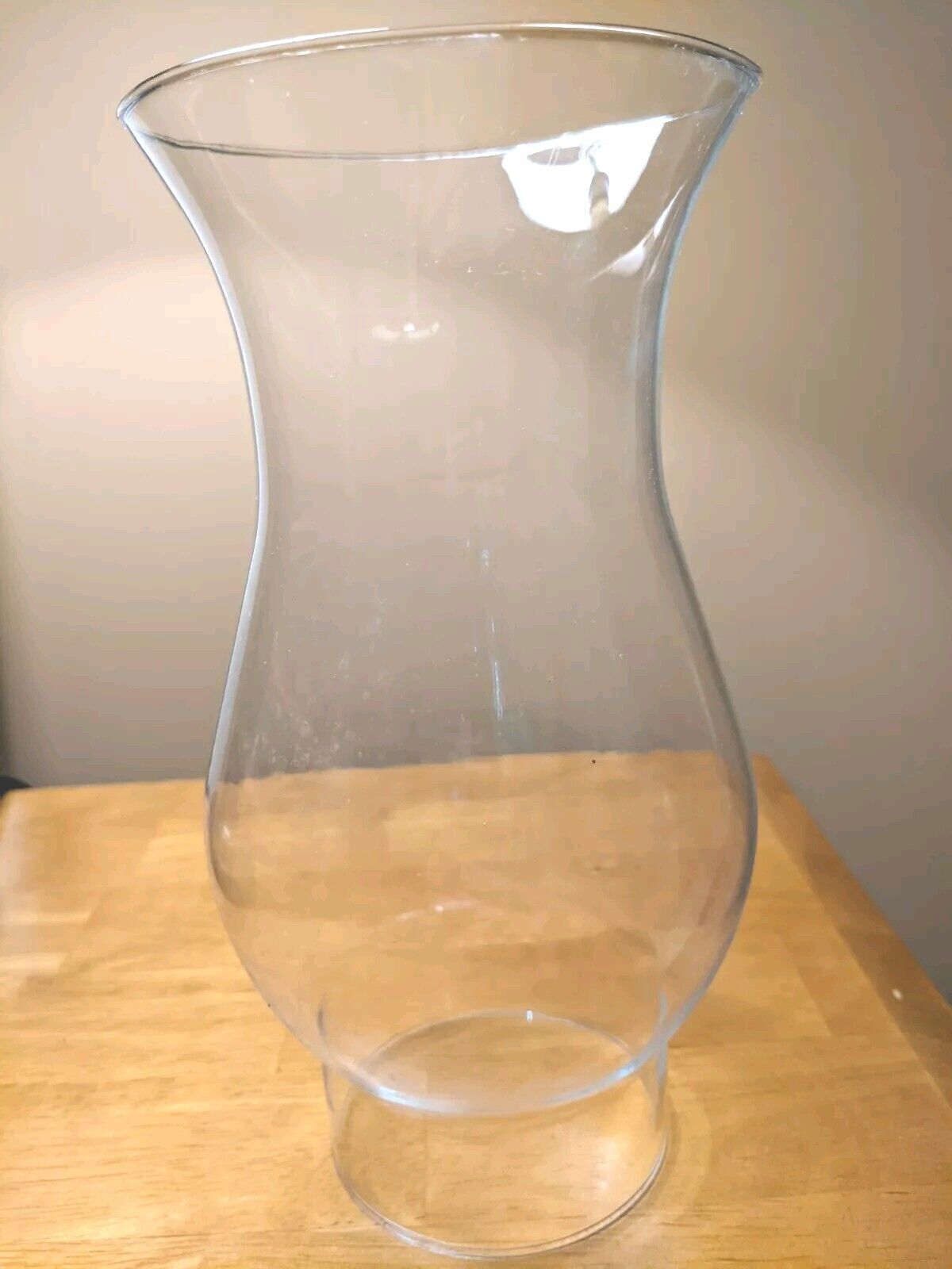 Vintage Clear Glass Hurricane Chimney 8” Tall, 2-3/4” Fitter, 4\