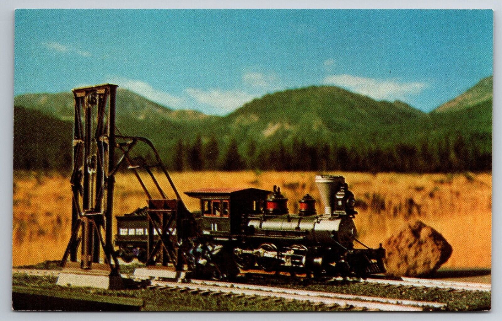 Vintage Postcard Train Robertson Cinder Conveyor Miniture 1:87th Scale ~11592