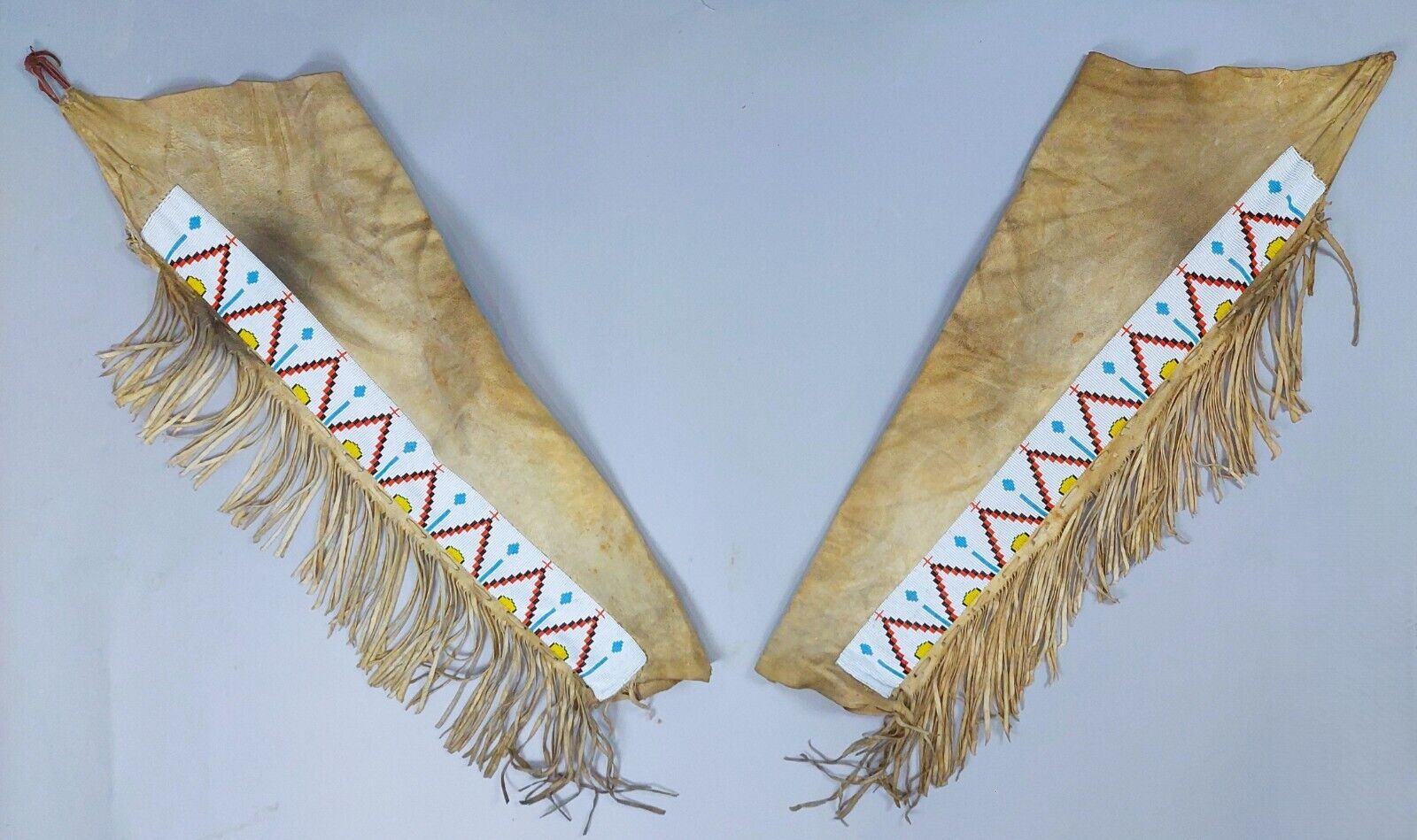Vintage Native American Crow (?) Leggings with Beaded Strip