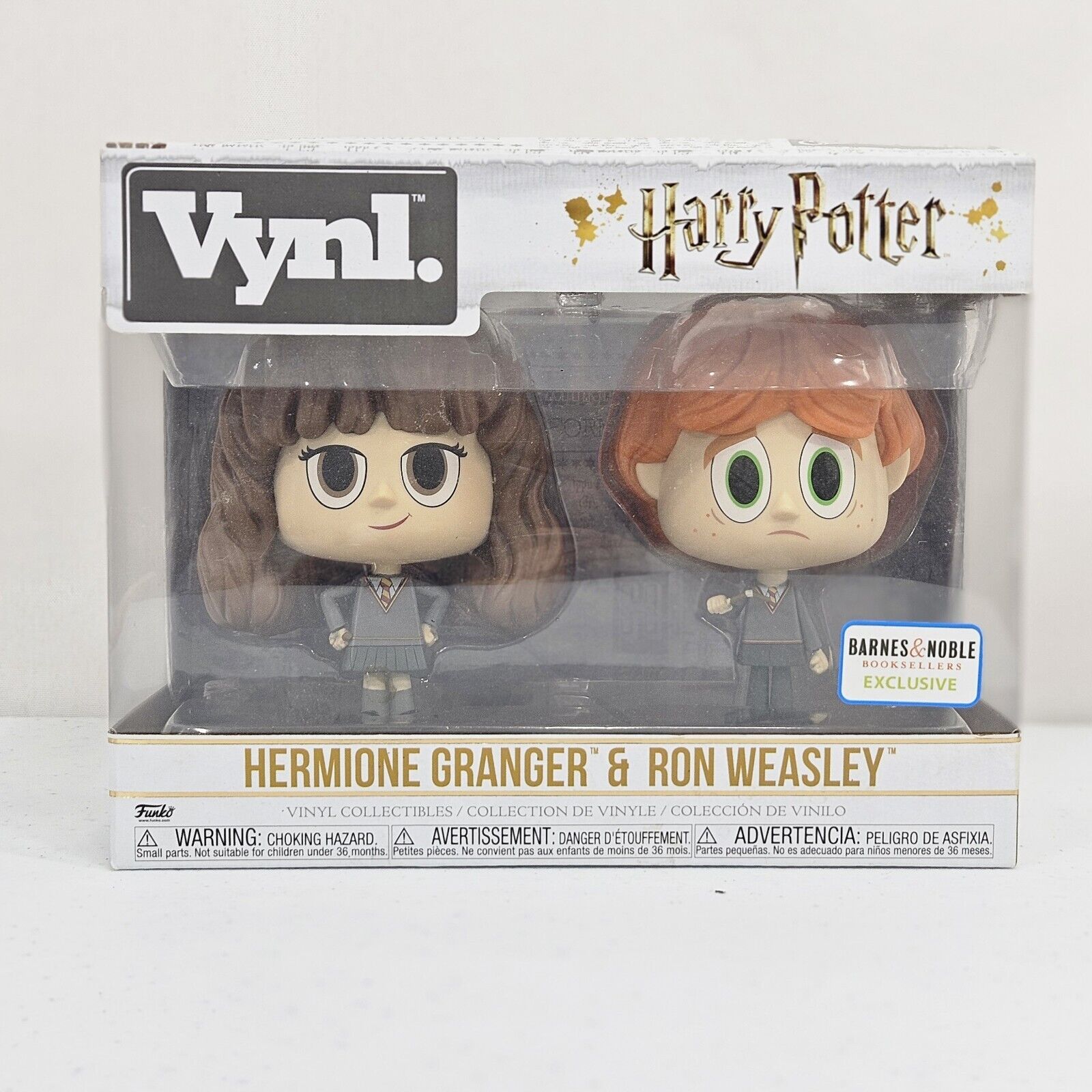Funko Vynl Hermione Granger & Ron Weasley  Barnes & Noble Exclusive New