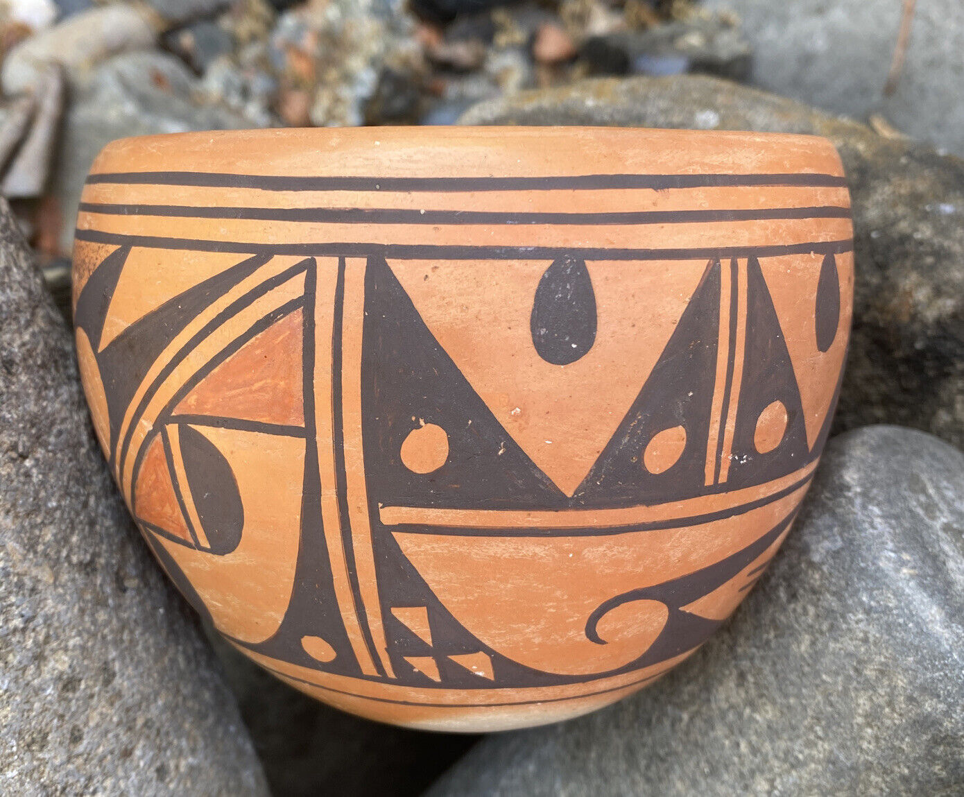 Vintage Hopi Pottery Pot by Mae Mutz Pueblo (1922-1998)