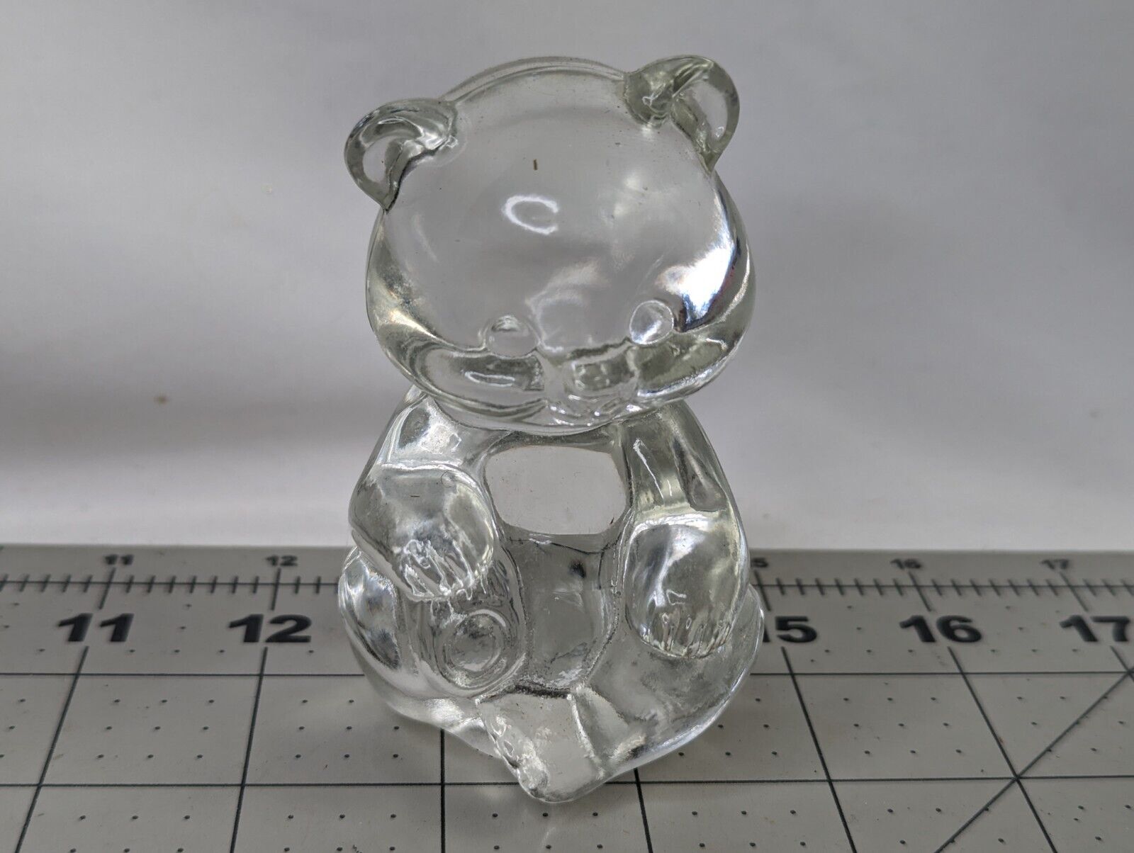 Fenton Clear Bear Figure Glass 3.5 Inch