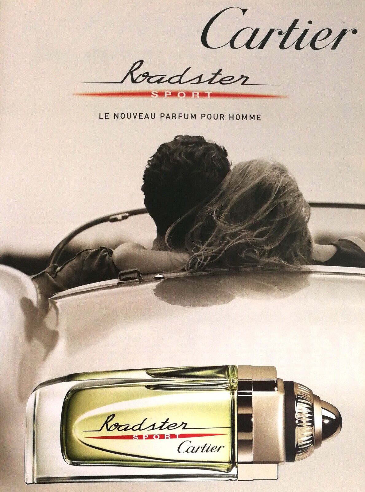 2010 Cartier Roadster Sport Collection Cologne Spanish Colombia Ad Rare