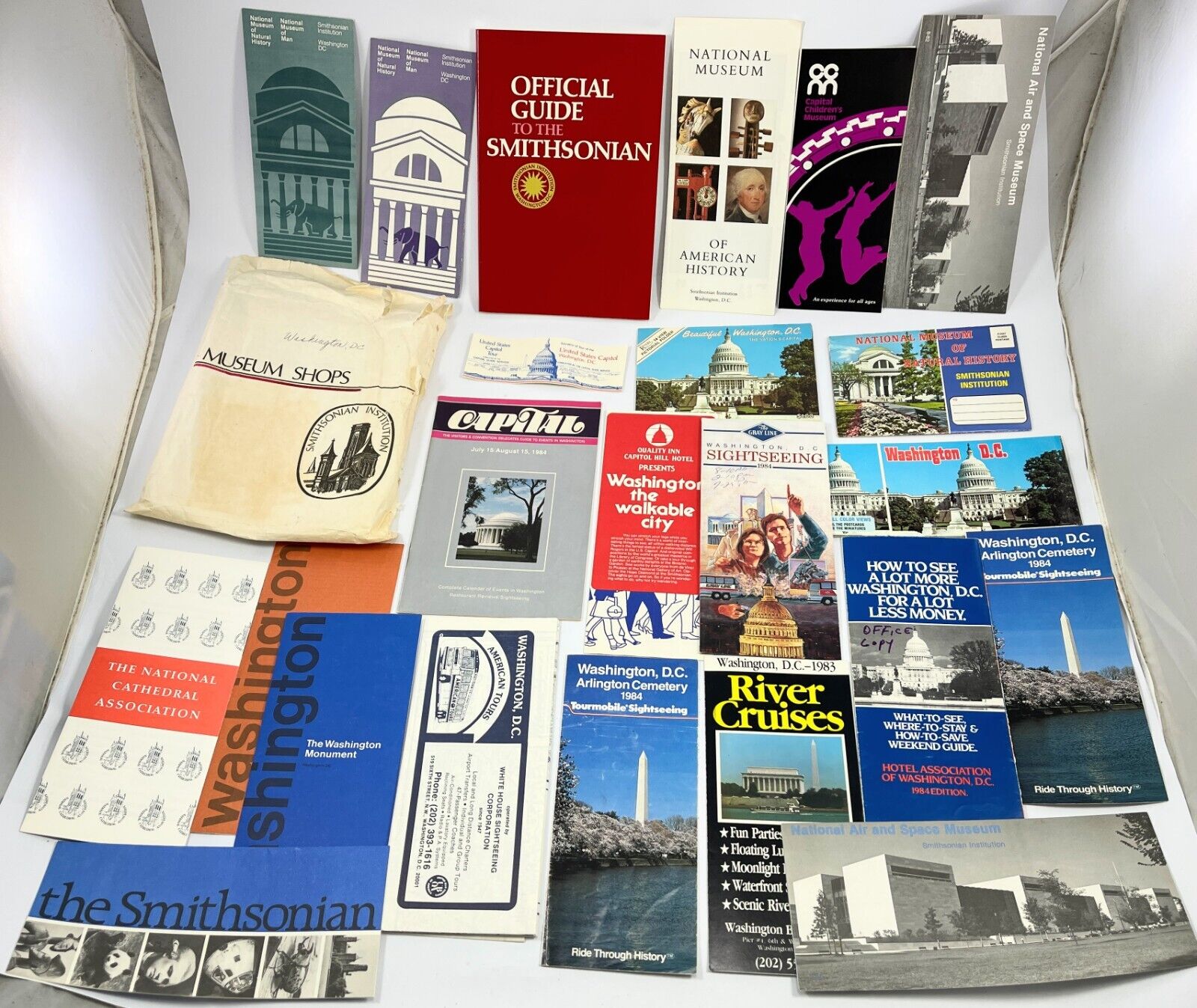 Vtg Ephemera Lot Postcards Travel Souvenir Booklets Brochures Washington DC