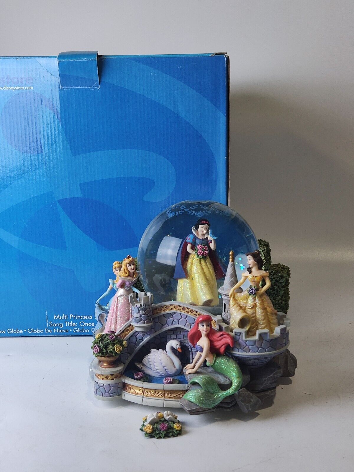 Disney Store Rare Multi-Princess Once Upon A Dream  Snow Globe, Decoration Only