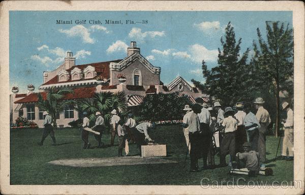 1922 Miami Golf Club,FL Kropp Miami-Dade County Florida Antique Postcard Vintage
