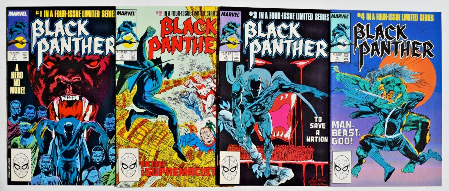 BLACK PANTHER (1988) 4 ISSUE COMPLETE SET #1-4 MARVEL COMICS