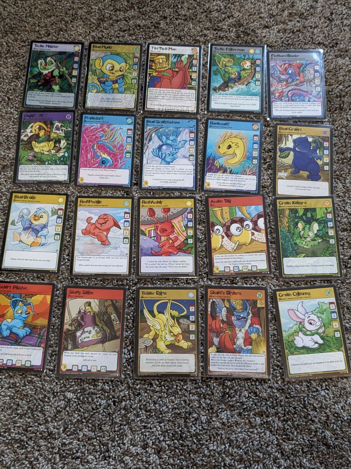 neopets Trading Cards -WOTC - Good Condition Lot