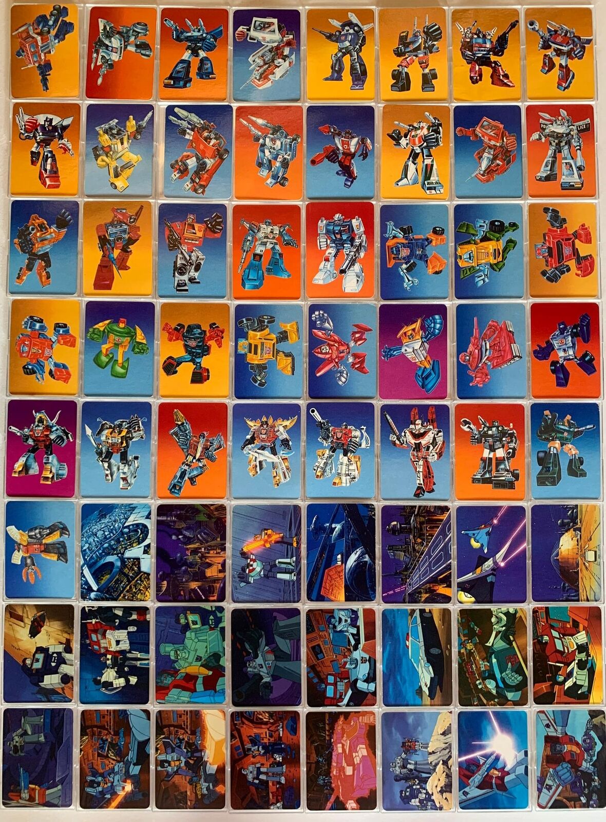 Transformers Series One Vintage Trading Card Set 192 Cards Hasbro 1985