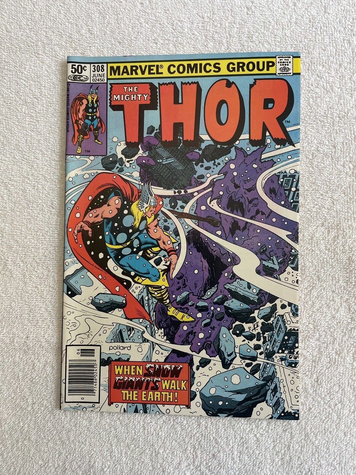Thor # 308 , Near Mint , Newsstand bought , never opened