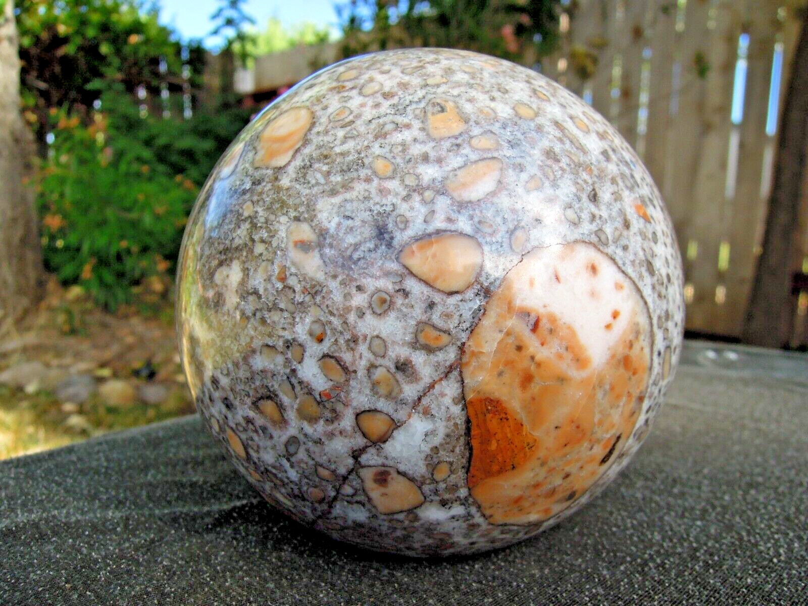 7.2 LB Stunning Natural Ocean Jasper Sphere Crystal Ball - 137 mm