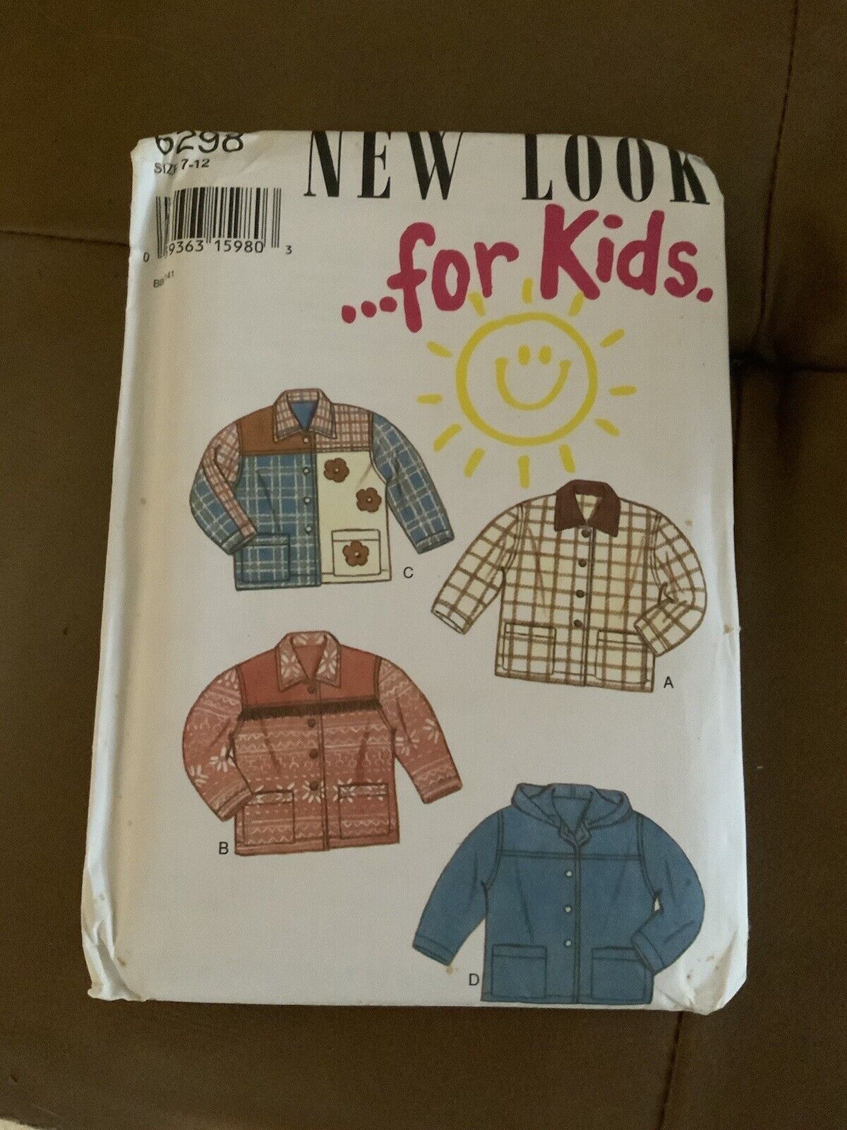 New Look For Kids Sewing Pattern Sz 7-12 Uncut 6298