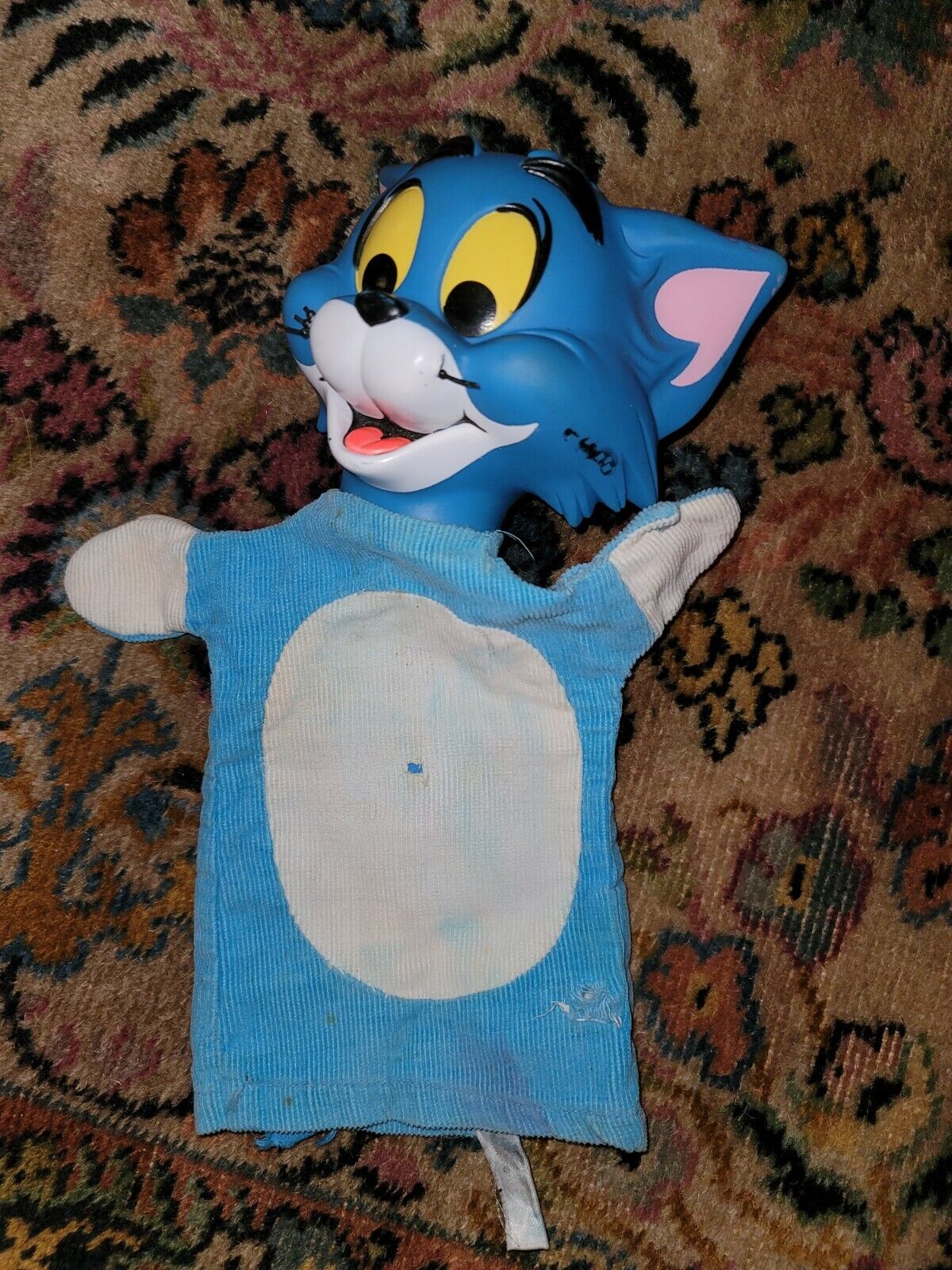 Vintage Mattel Tom & Jerry Hand Puppet Toy 1965 (TOM ONLY)
