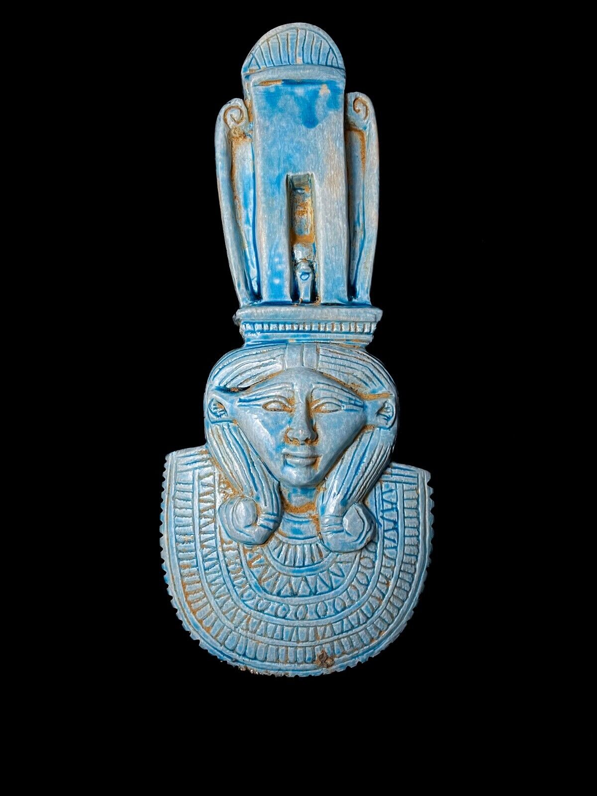 Goddess Hathor Spiritual Statue from Stone , Manifest Egyptian Goddess Statuette