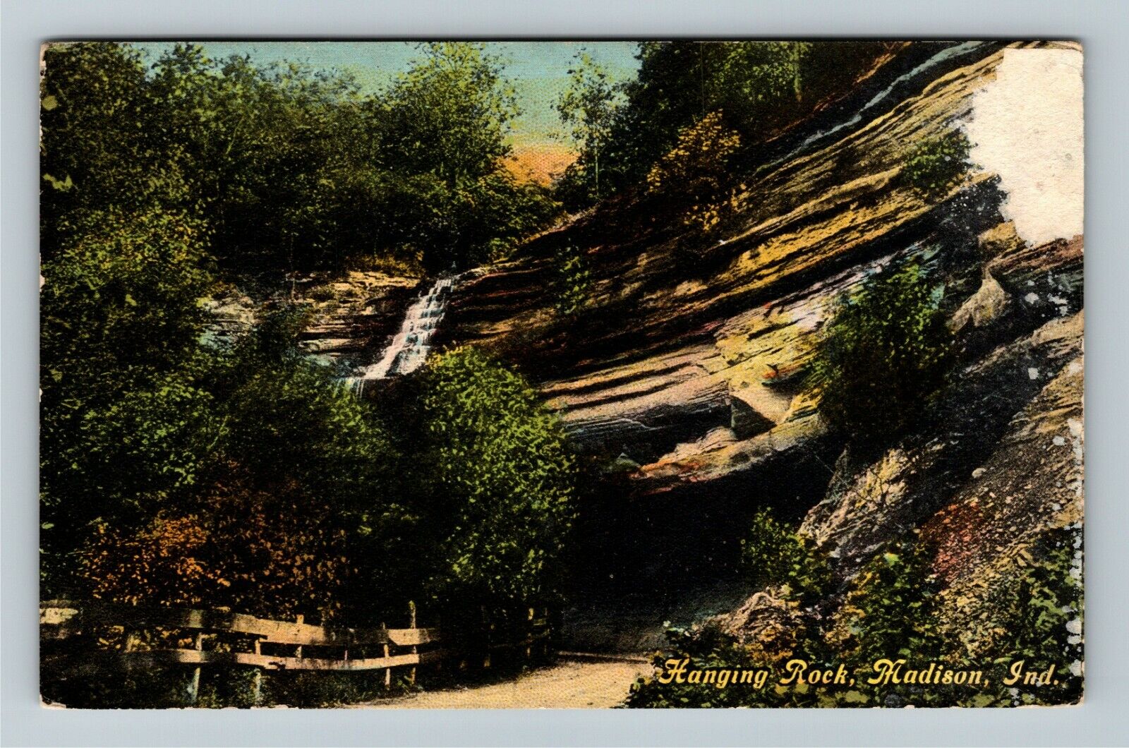Madison IN-Indiana, Hanging Rock, Exterior, Vintage Postcard