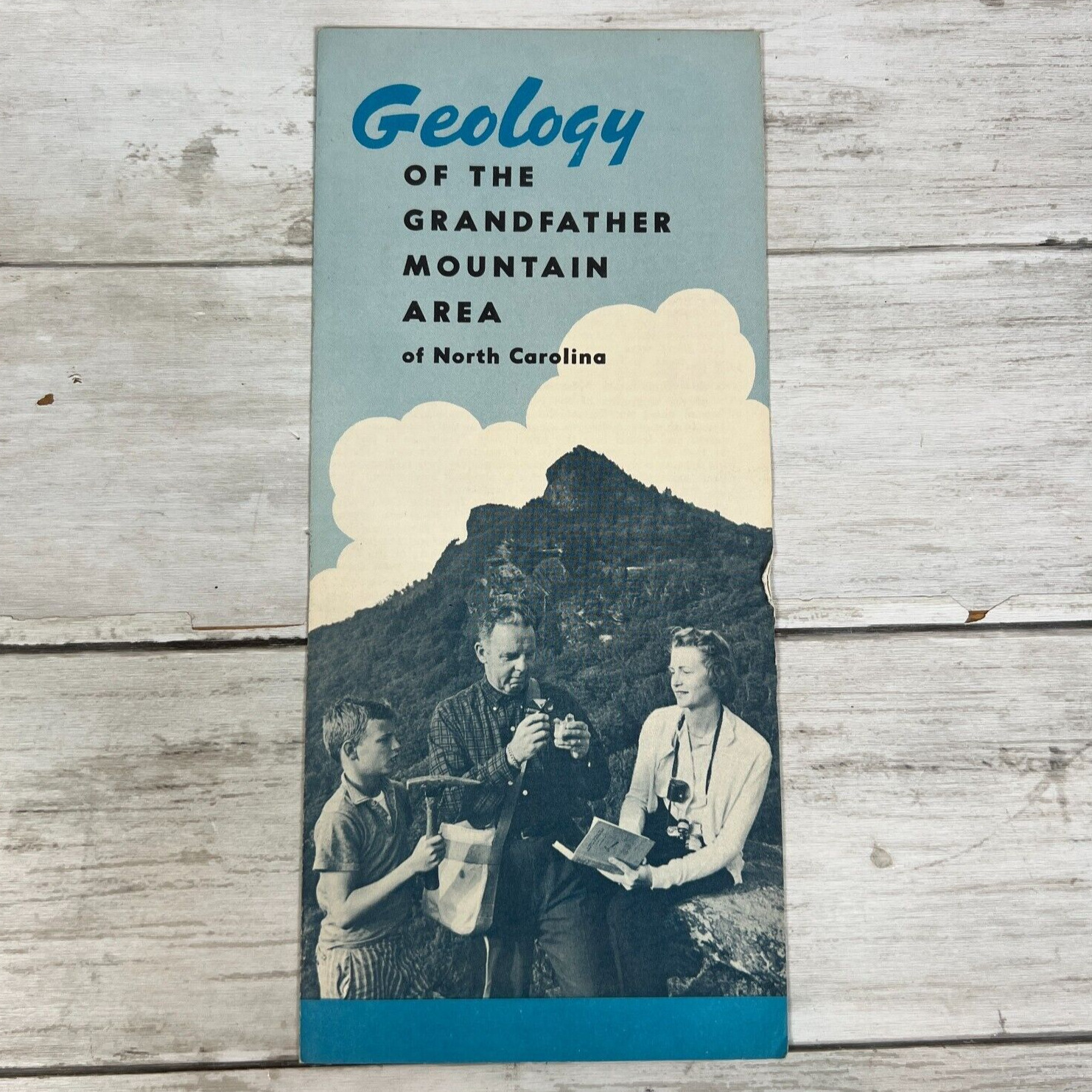 Vintage North Carolina Travel Brochure GEOLOGY Of Grandfather Mountain Area