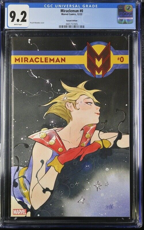 Marvel Comics MIRACLEMAN (2022) #0 CGC 9.2 PEACH MOMOKO 1:200 Variant - Rare