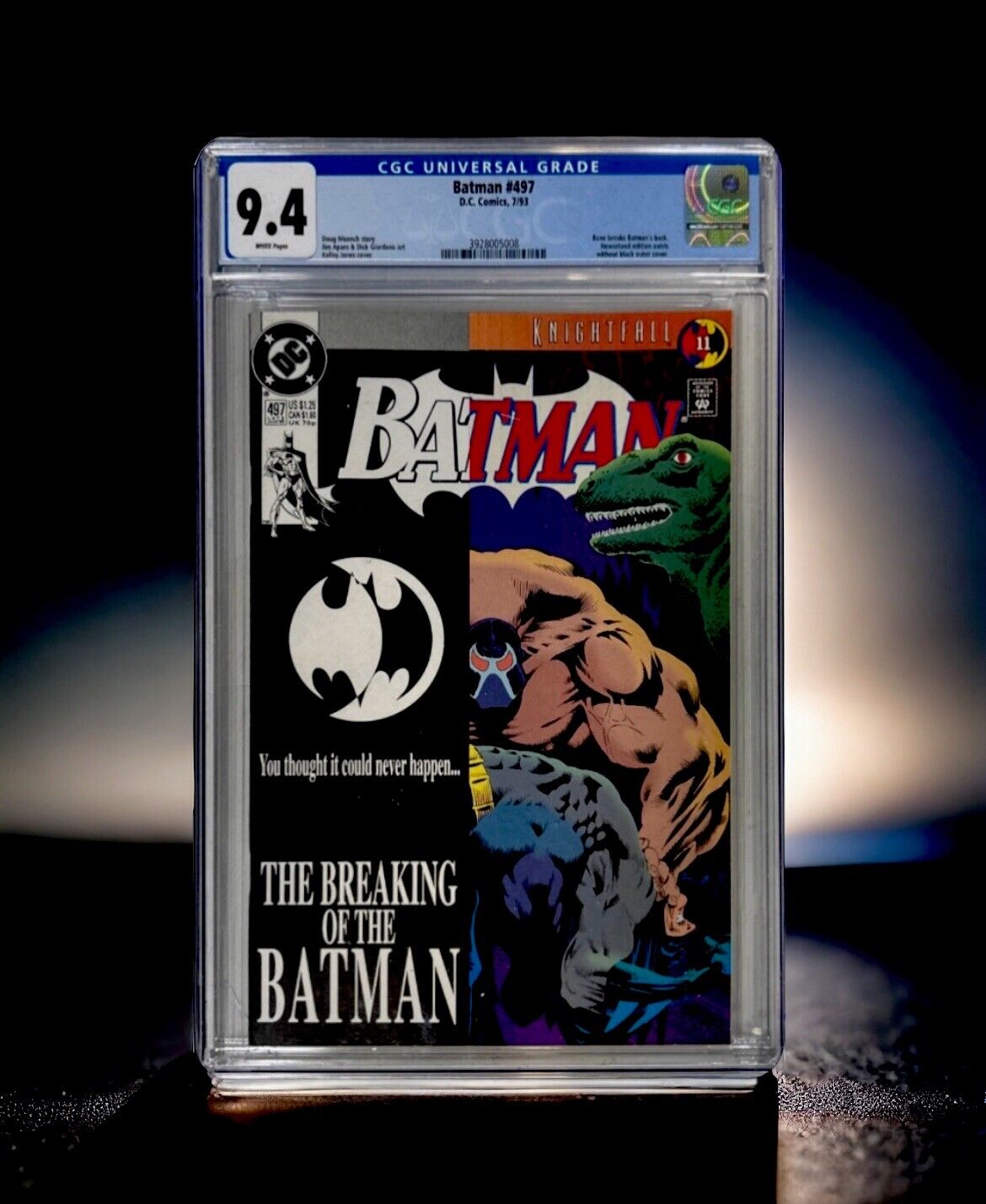 Batman 497 CGC Graded 9.4 - Bane Breaks Batman\'s Back 1993