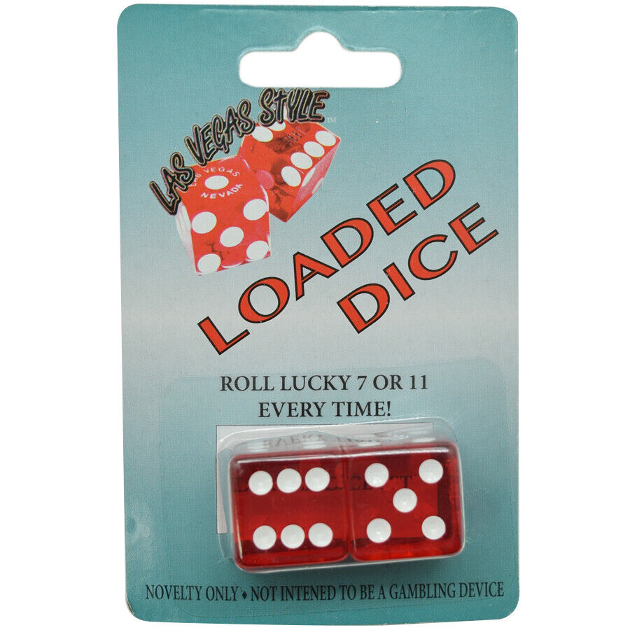 Novelty Cheating Winner Dice - Roll 7 or 11 Win Every Time Magic *