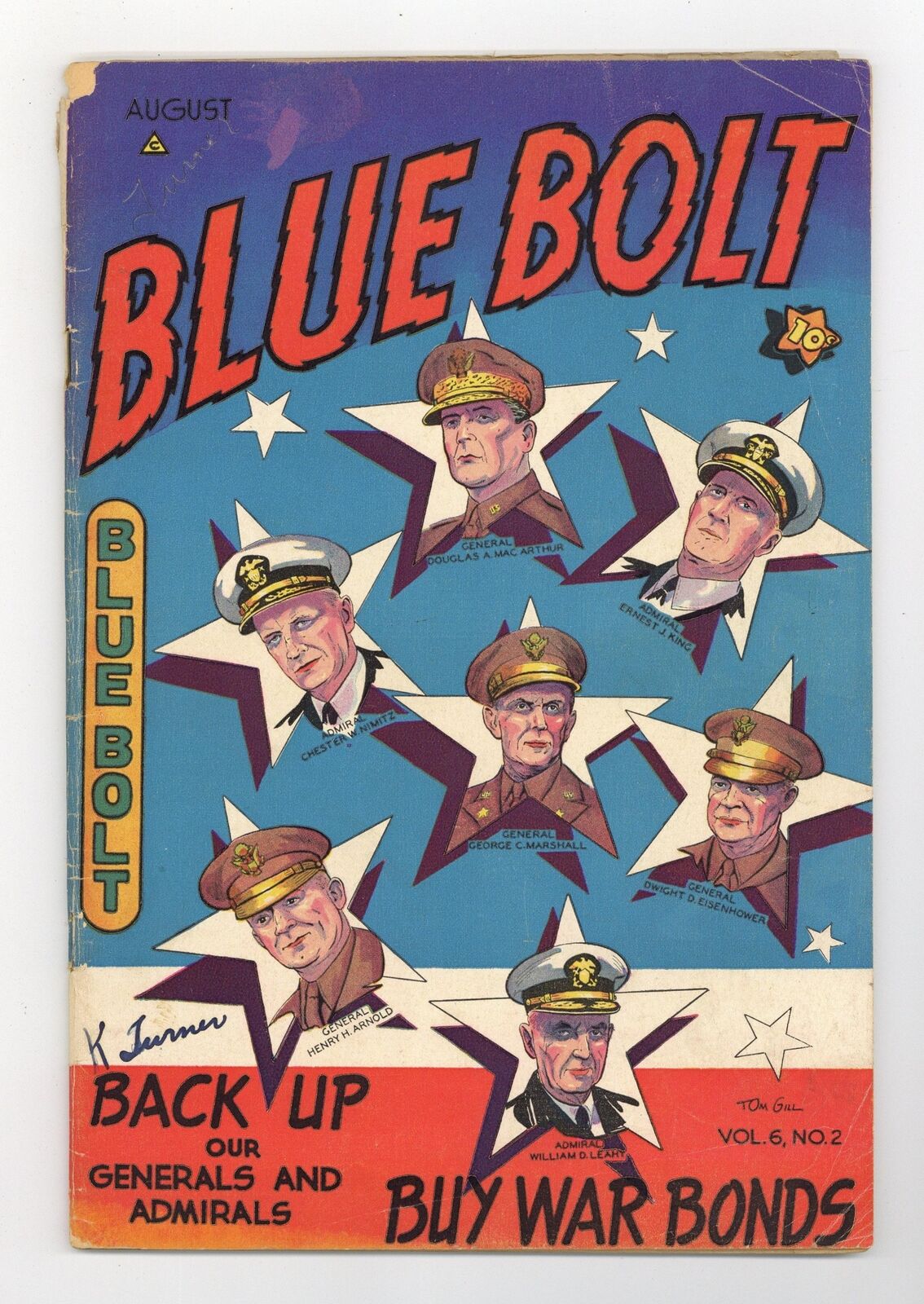 Blue Bolt Vol. 6 #2 GD/VG 3.0 1945