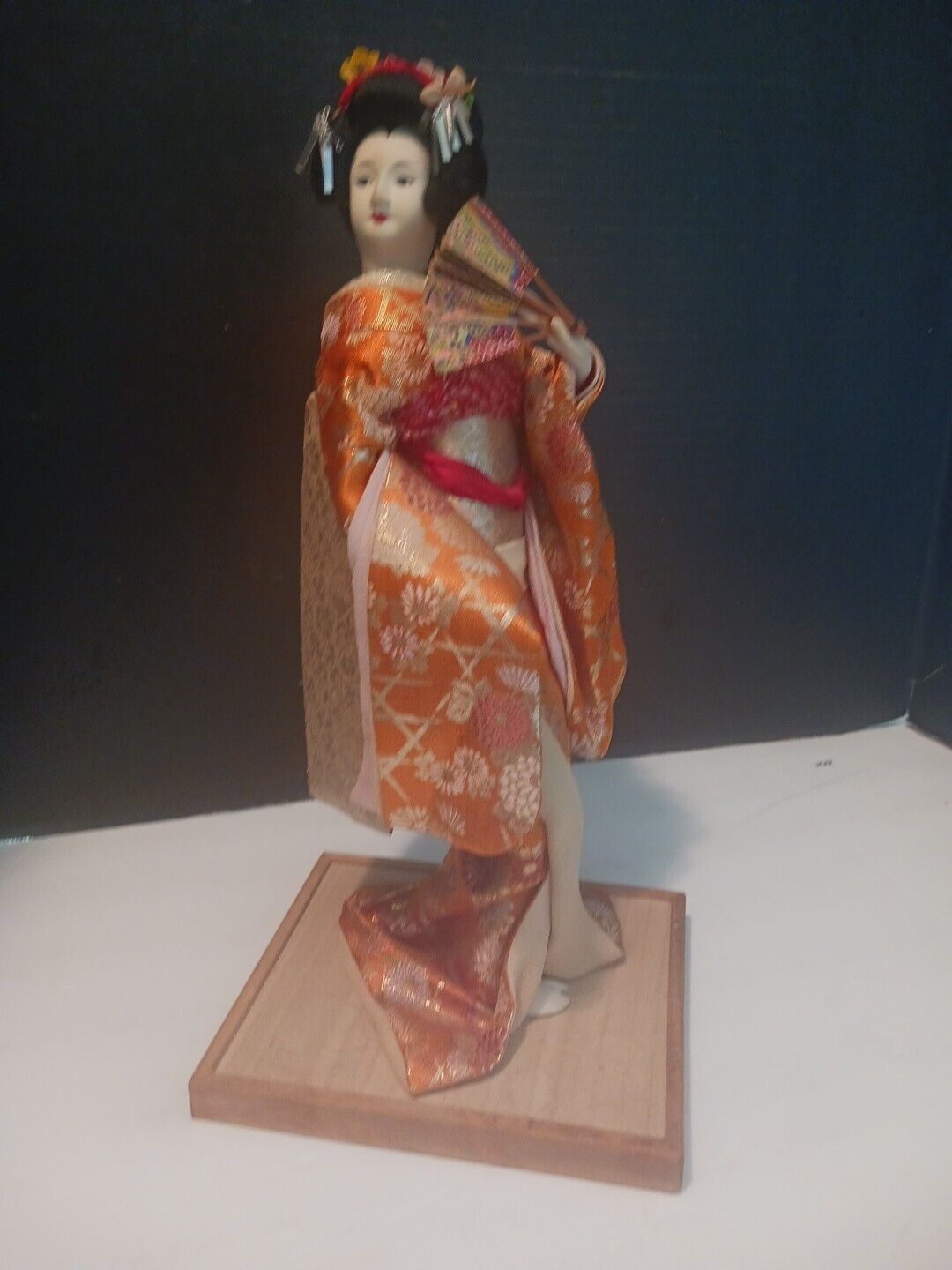 Beautiful Vintage Japanese  15 “Geisha Doll, 15