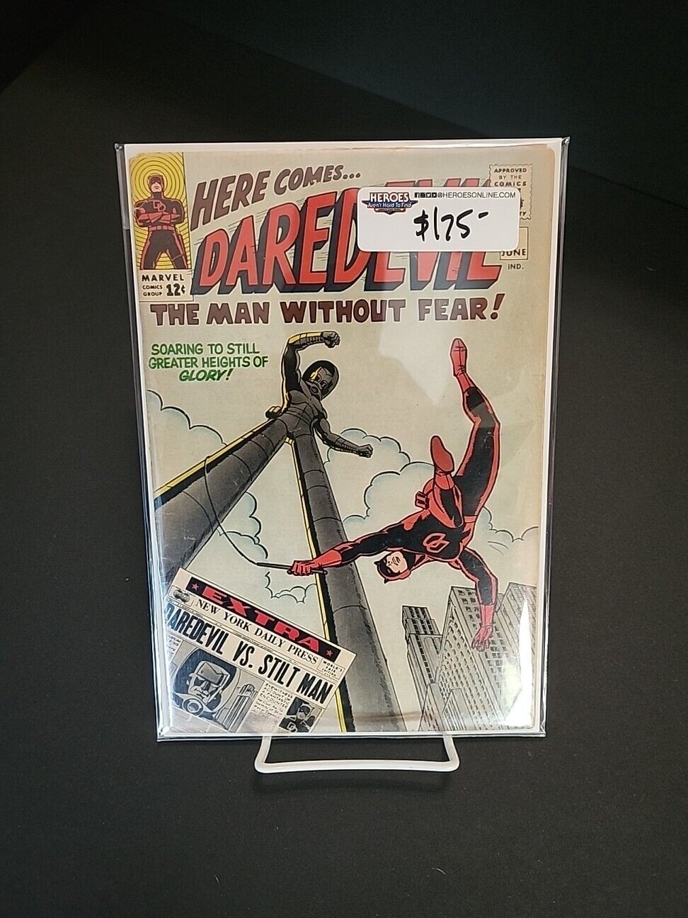 Daredevil #8 (1965 Marvel) 1st Appearance and Origin of Stilt-Man