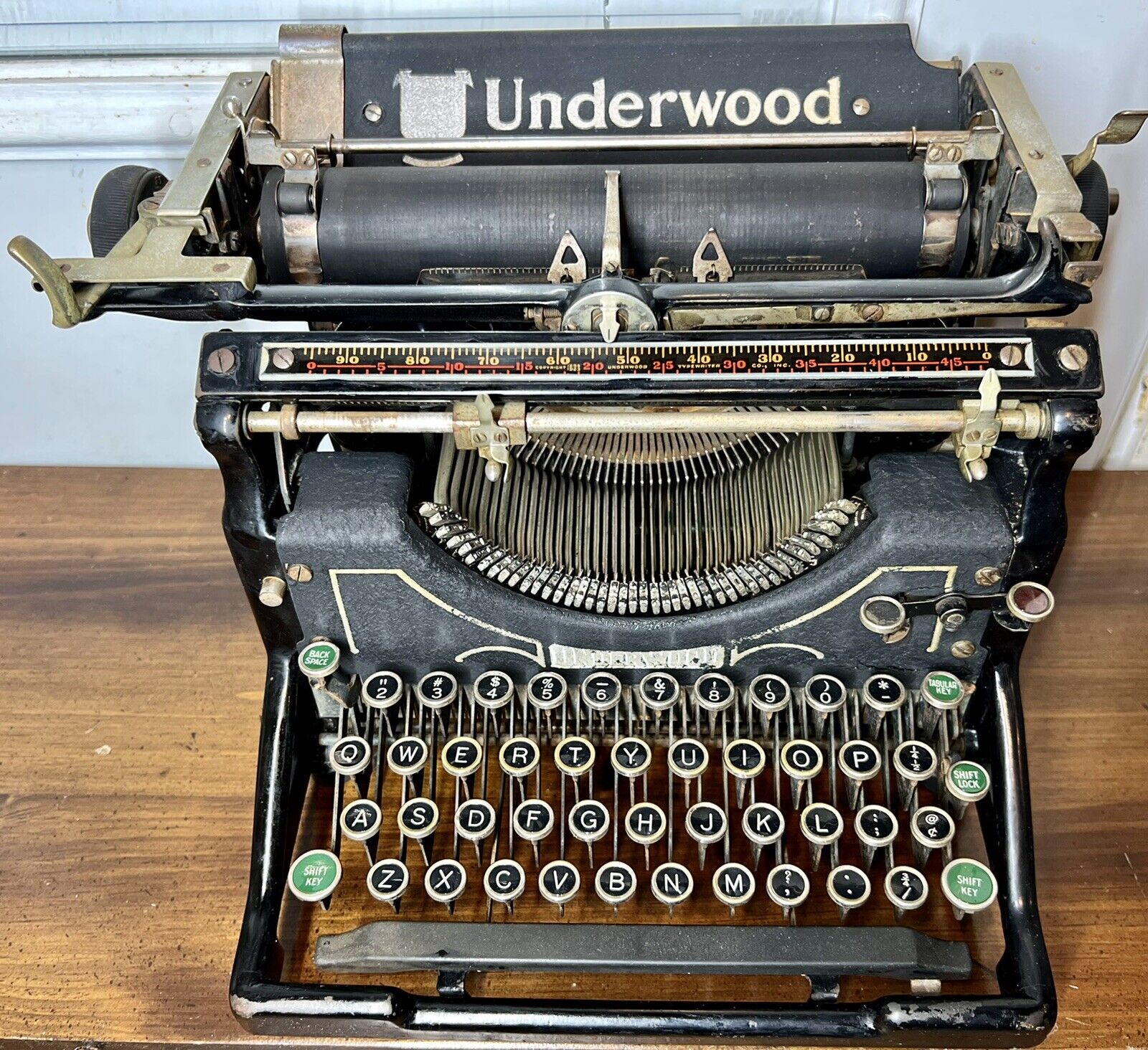 Antique Rare 1928 Underwood #5 Typewriter Serial #2403480-5