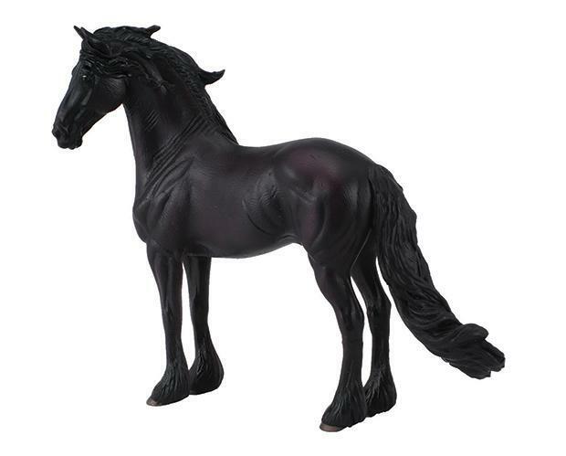 CollectA NIP * Friesian Stallion - Black * #88439 Toy Model Horse Figurine