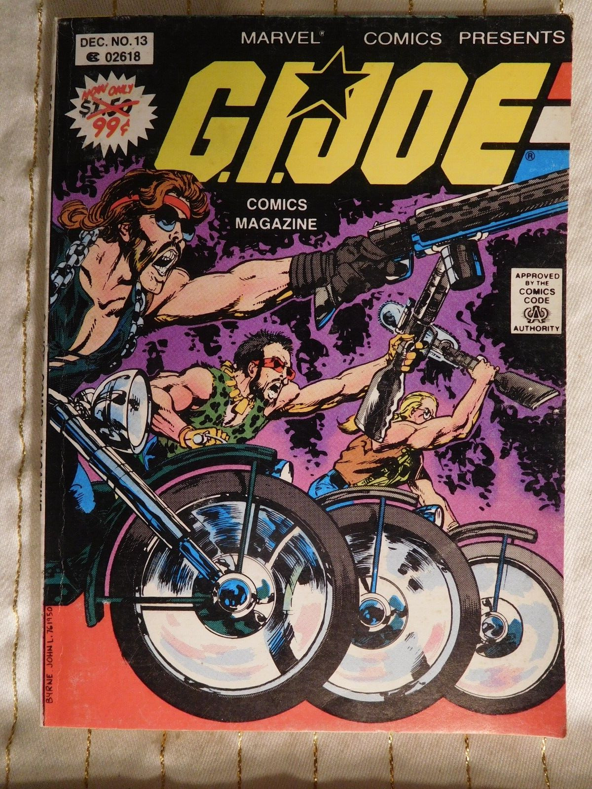 Scarce G.I.Joe Comics Dec. No. 13 (02618) Digest Size - Bikers