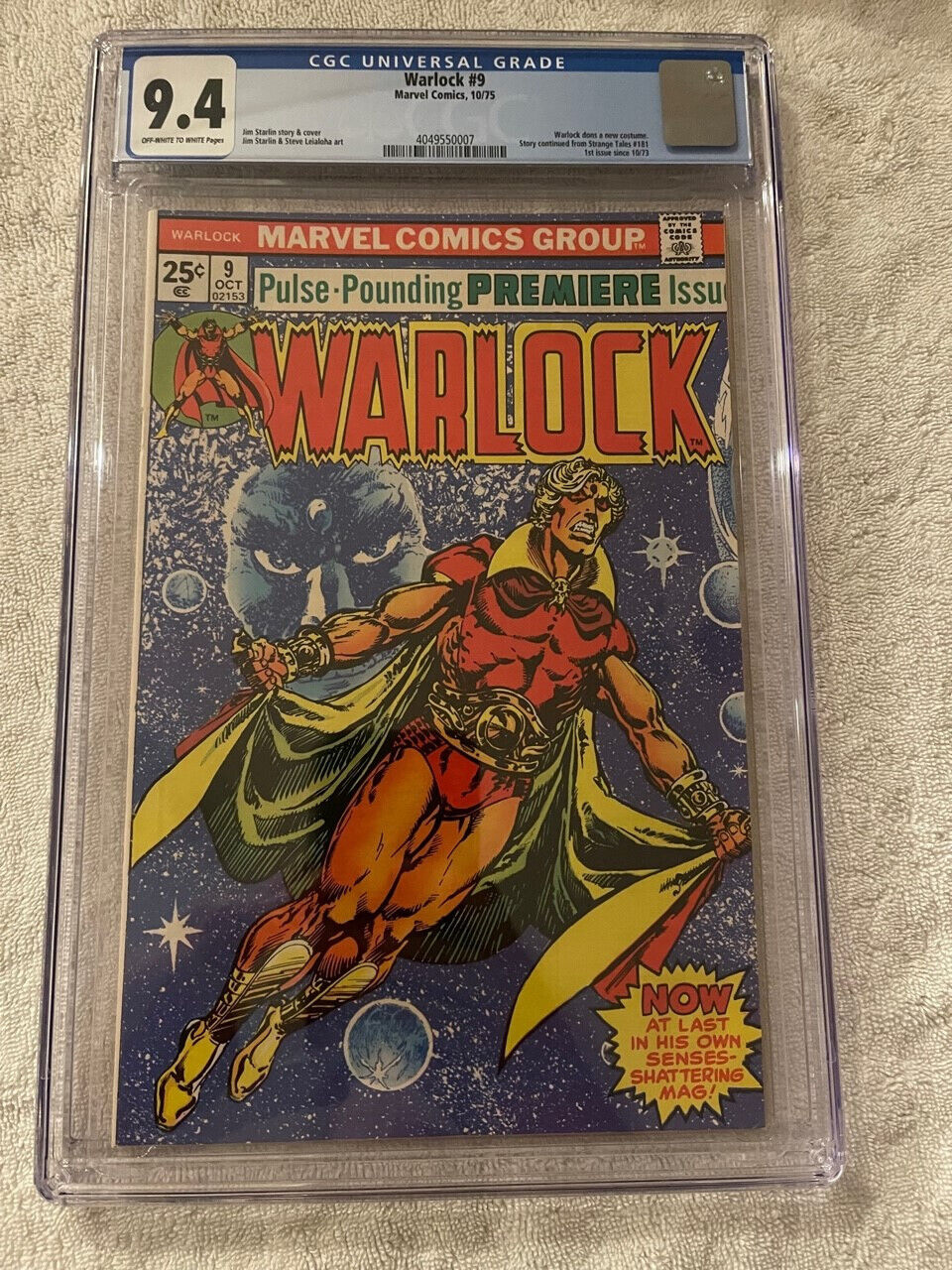 Warlock #9 - CGC 9.4 - OWTW Pages - Marvel Comics 1975