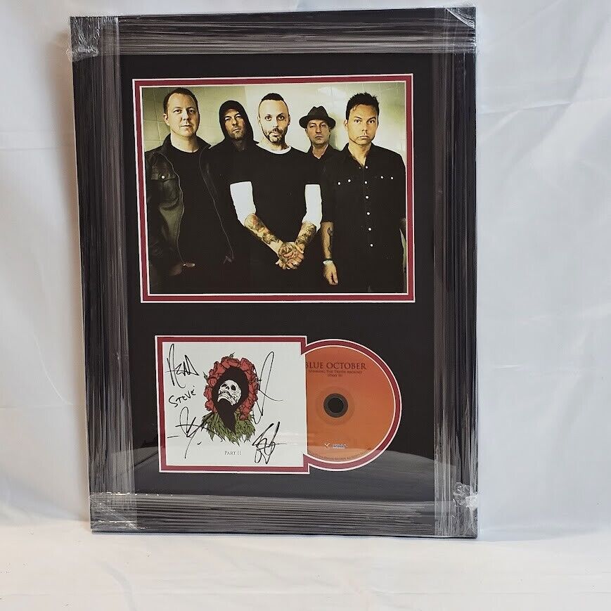 Blue October band  Signed Autographed Spinning the Truth CD JSA Framed