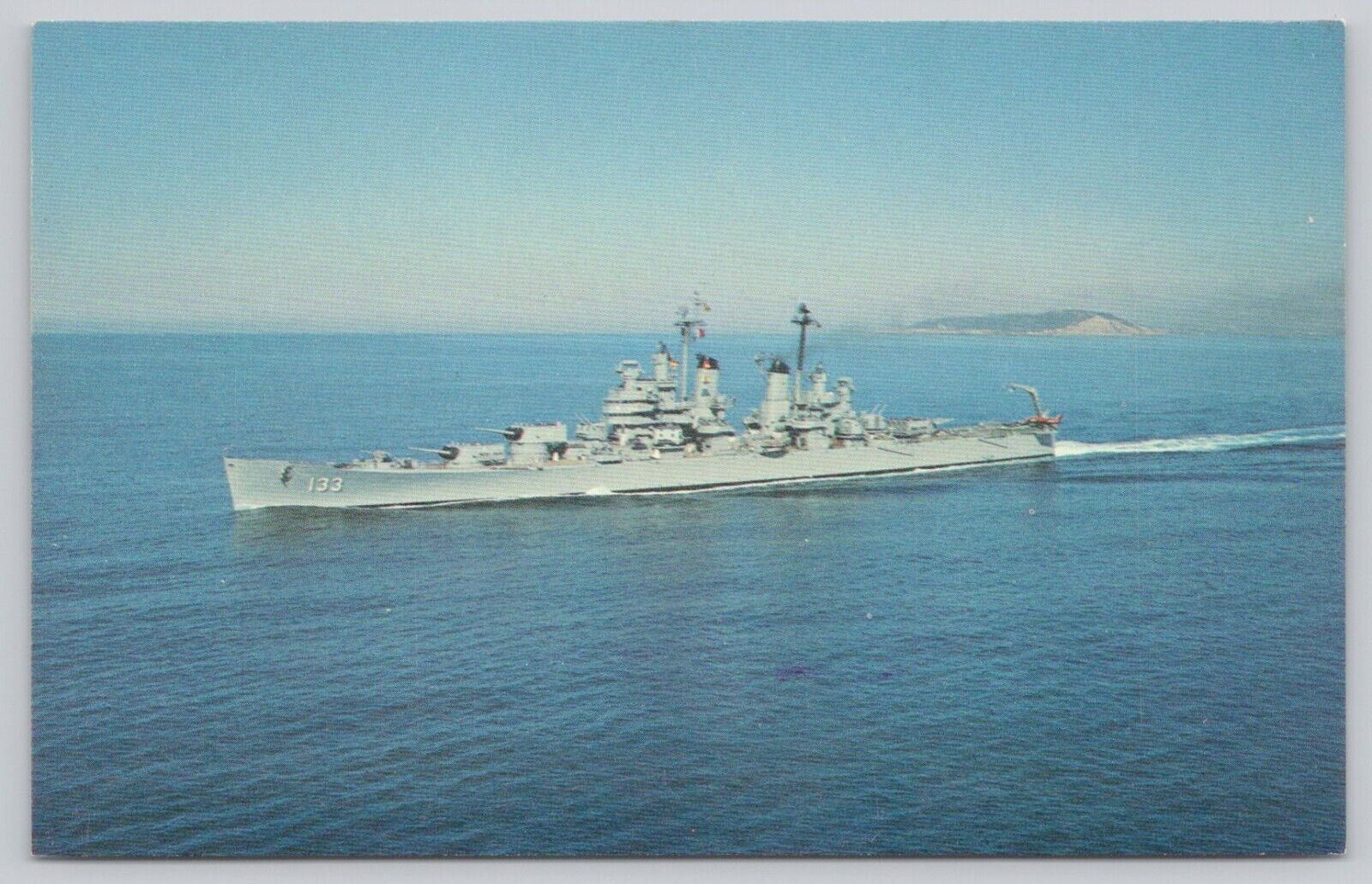 USS Toledo Postcard US Navy Heavy Cruiser Baltimore Class Military Warship