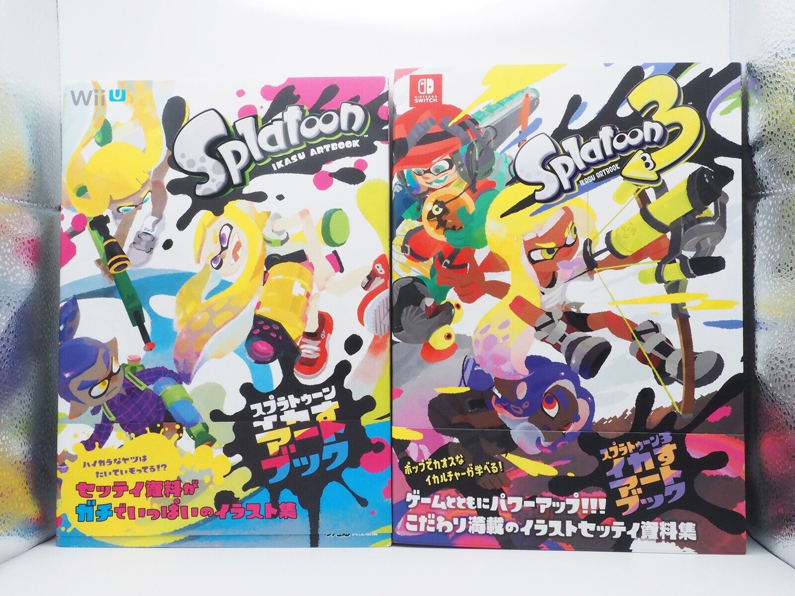 Nintendo Splatoon Ikasu Art Book 1 & 3 Set of 2 Kadokawa Japan Excellent