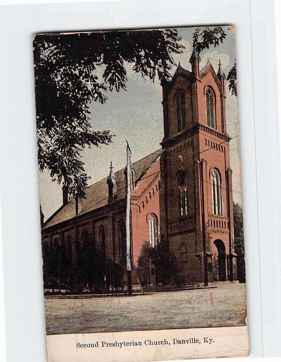 Postcard Second Presbyterian Church Danville Kentucky USA