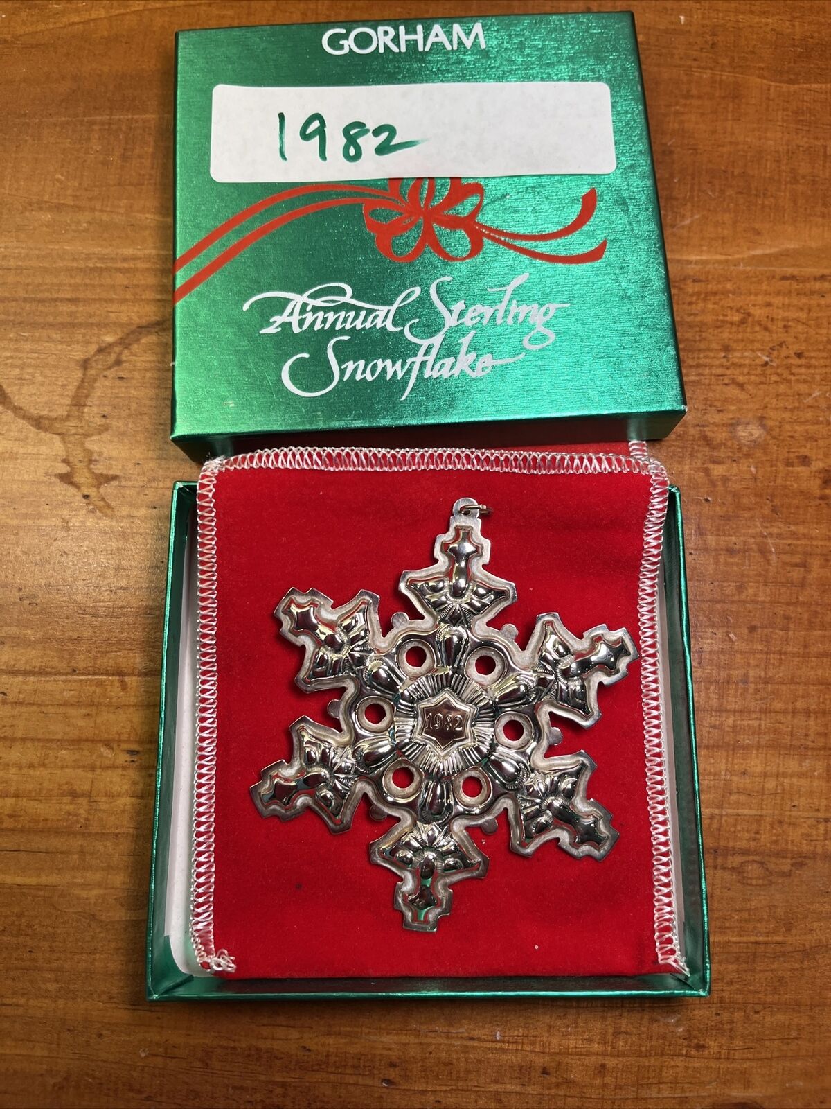 Sterling Silver Gorham Archive Collection 1982 Christmas Ornament Xmas Snowflake