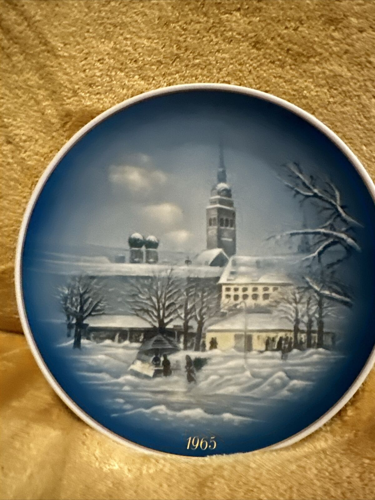 Rosenthal Weihnachten Vorweihmacht Christmas Collector Plate 1965 Germany Blue