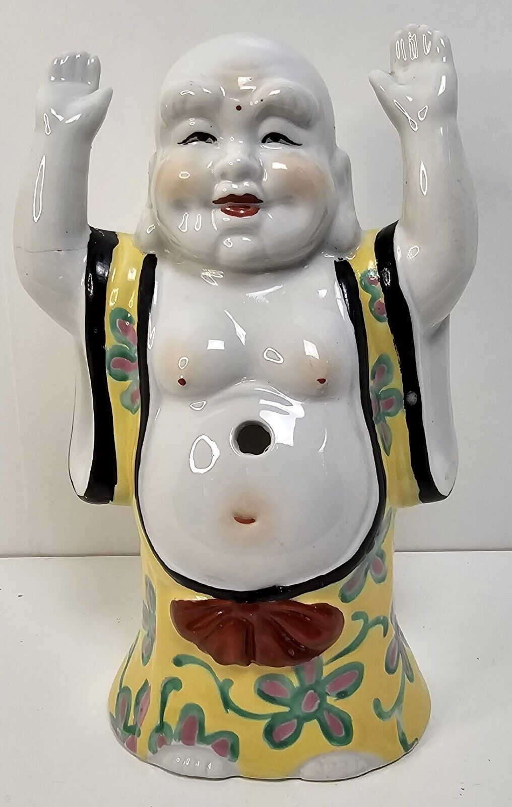 Vintage Unusual Happy Buddha Tiki Mug Planter