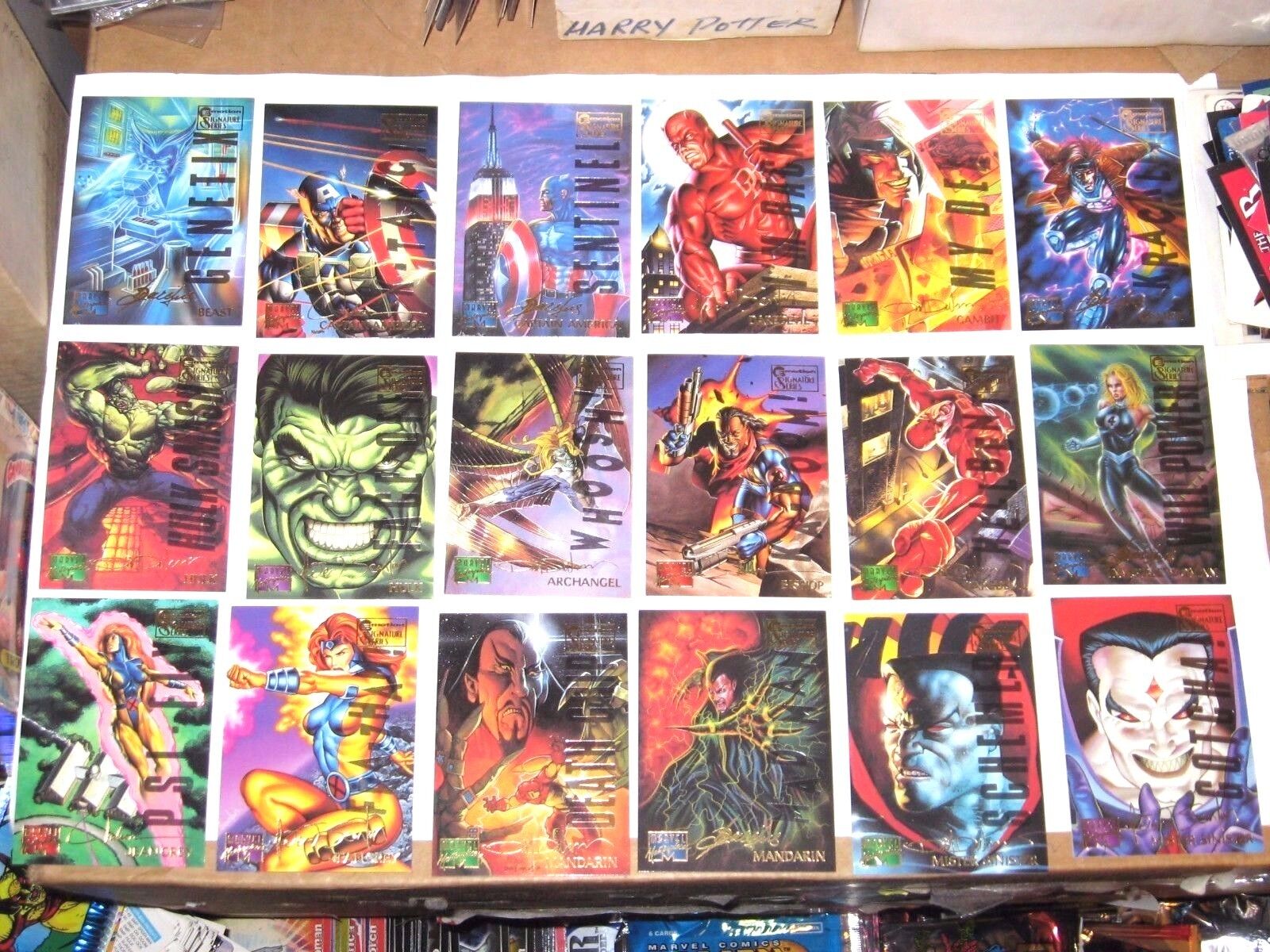 1995 Marvel Masterpieces EMOTION SIGNATURE PARALLEL CARD SINGLES DEADPOOL 10/24
