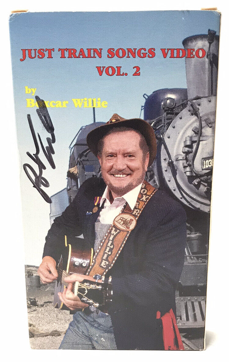Vintage Boxcar Willie The World’s Famous Hobo Autographed Signed Train Songs VHS