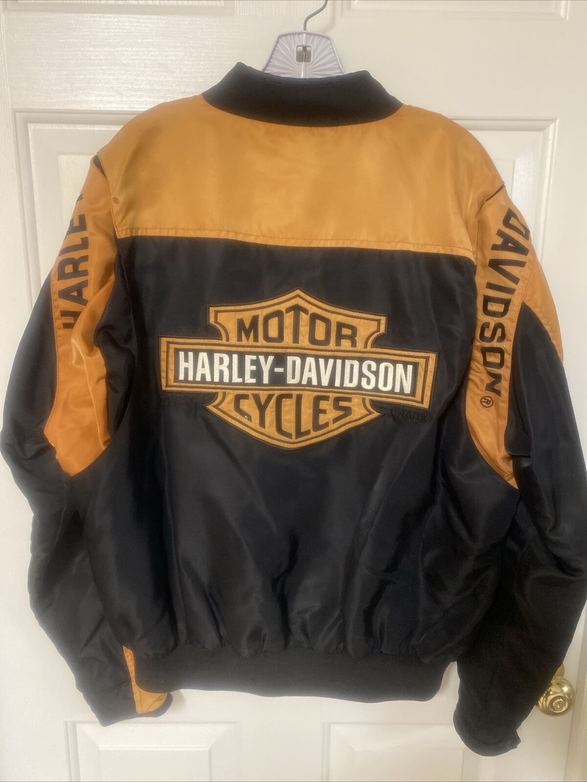 Vintage Authentic Harley Davidson Motorcycle Bomber Jacket  Mens Size M