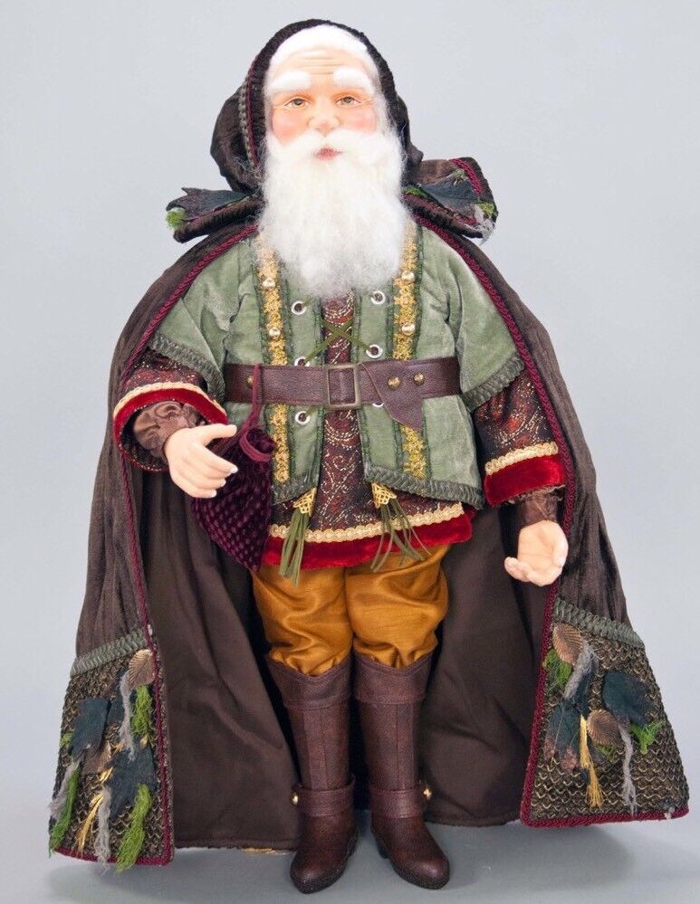Katherine\'s Collection Santa Doll Into The Woods Woodland NEW 25” Retired