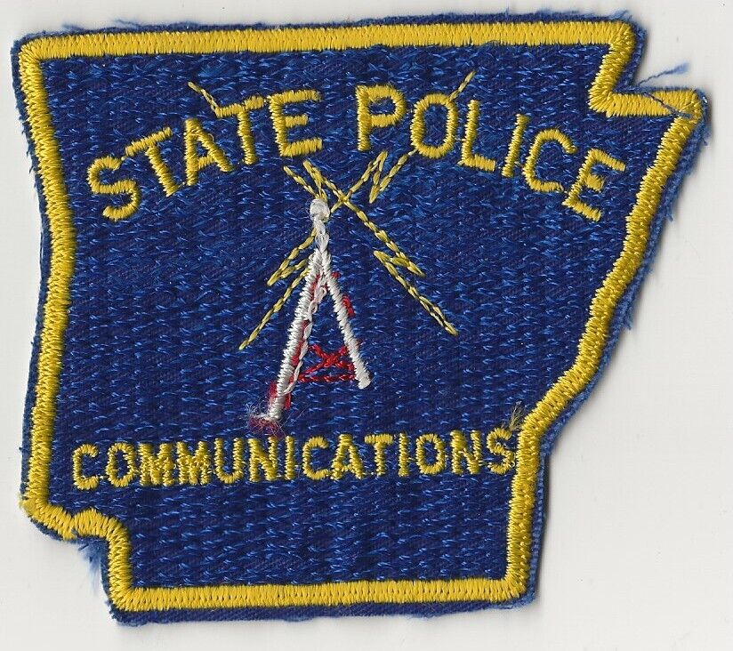 GEMSCO NOS Vintage Patch STATE POLICE COMMUNICATIONS AR Original 1976