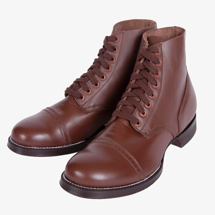 MODEL I RUSSET LOW BOOTS W/LEATHER SOLES