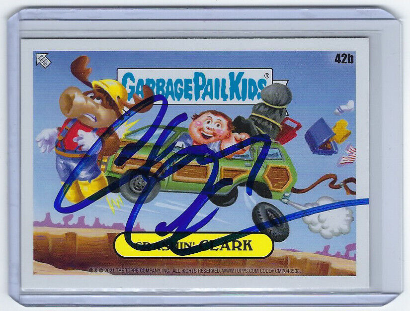 2023 Chevy Chase signed Garbage Pail Kids Card 42B Crashin Clark Griswold AUTO