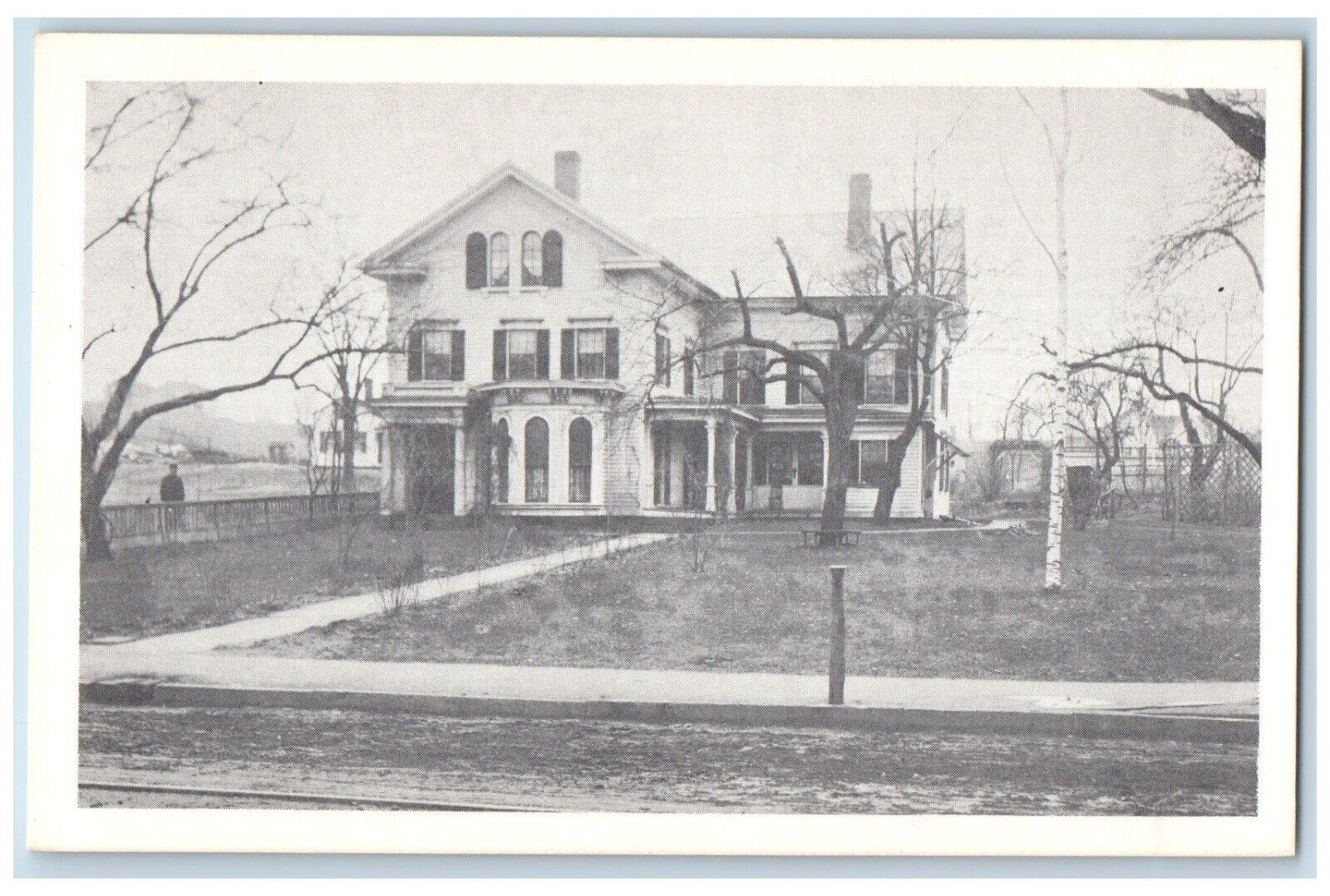 c1910 House Amon Bradley Road Southington Connecticut Vintage Antique Postcard